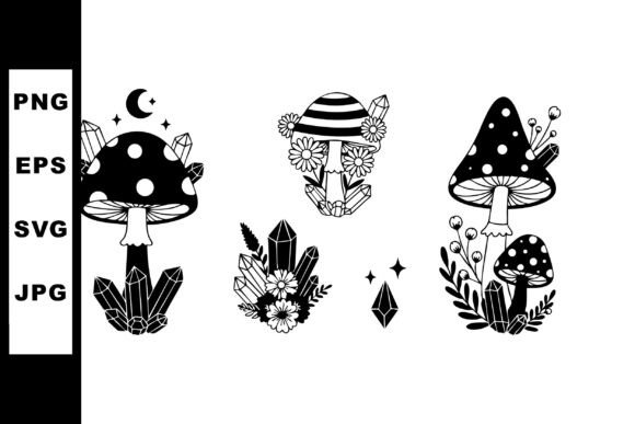 Black and White Magical Mushrooms with C Review