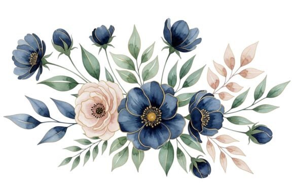 Blue Flower Pink Rose Bouquet Set Review