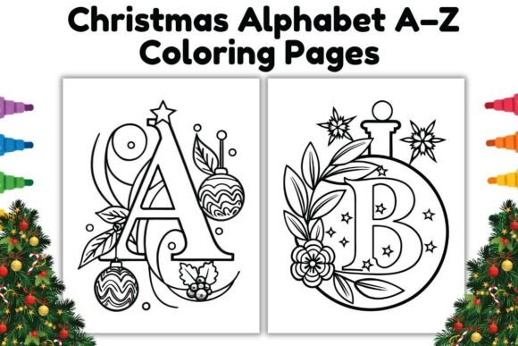 Christmas Alphabet a–Z Coloring Pages Review