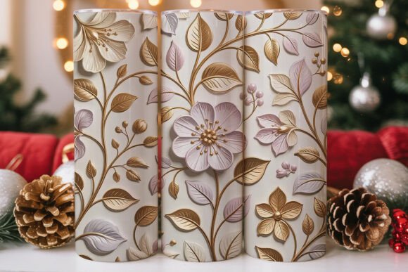 Elegant Embossed Floral 20oz Tumbler Review