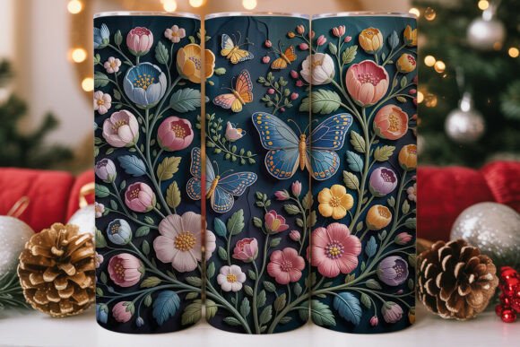 Embroidered Floral Butterfly Tumbler Review
