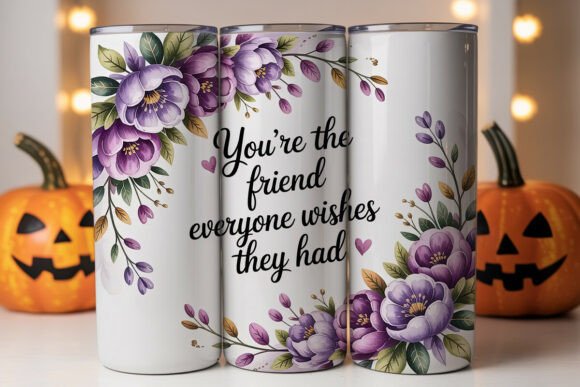 Friendship Floral Tumbler Wrap PNG: A Designer's Real-World Review