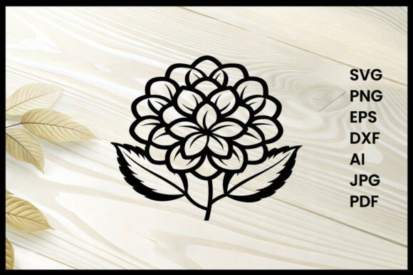Hydrangea Line Art Design Coloring Page Review