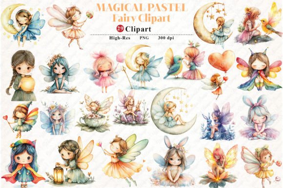 Magical Pastel Fairy Clipart Review