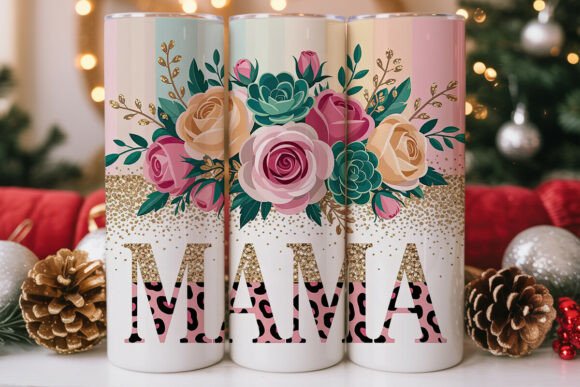 Mama Floral Glitter 20oz Tumbler Wrap Review