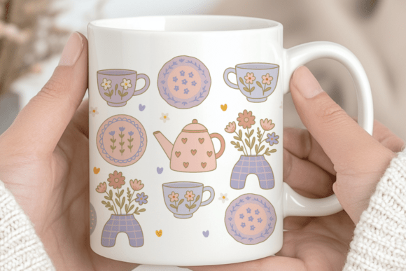 Pastel Cottagecore Teacups and Teapot: A Real Designer Review