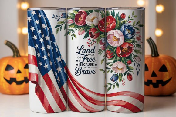 Patriotic Floral 20oz Tumbler Wrap Review