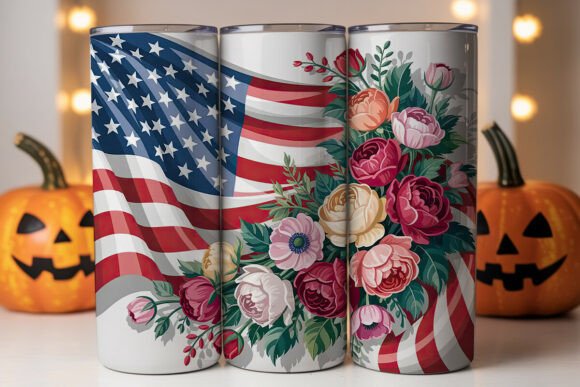 Patriotic Floral Tumbler Wrap: A Designer's Review