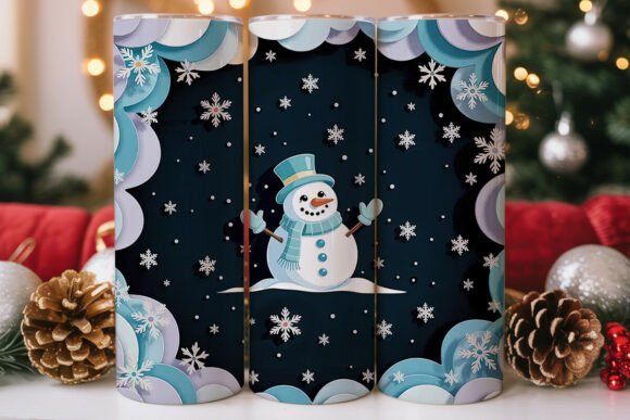 Snowman Winter Floral 20oz Tumbler Wrap Review