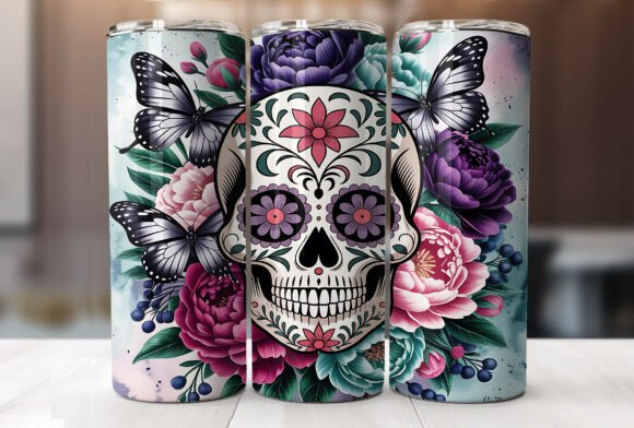 Sugar Skulls Floral 20 Oz Tumbler Wrap Review